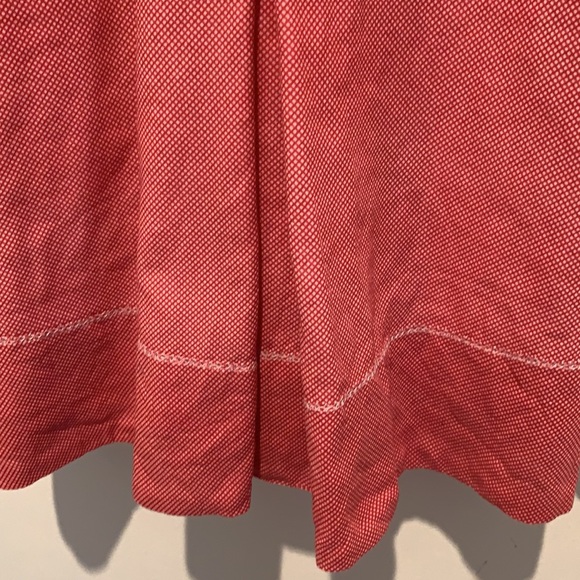 Pin up style red and white micro dot midi skirt - Picture 2 of 4